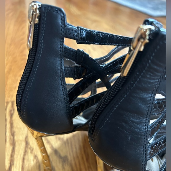 Sam Edelman Sydney Leather Suede Caged Pumps EUC - Picture 7 of 14